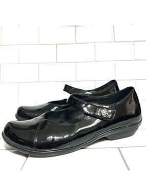 Dansko Opal Black Patent Leather Maryjane Clogs Size 39